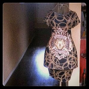 A Chain Patterened Dress